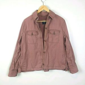 Dusty Purple Utility Shirt Jacket